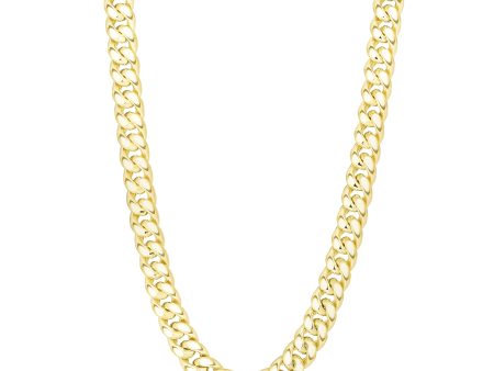 14K Gold 11.1mm Semi-Solid Classic Miami Cuban For Sale