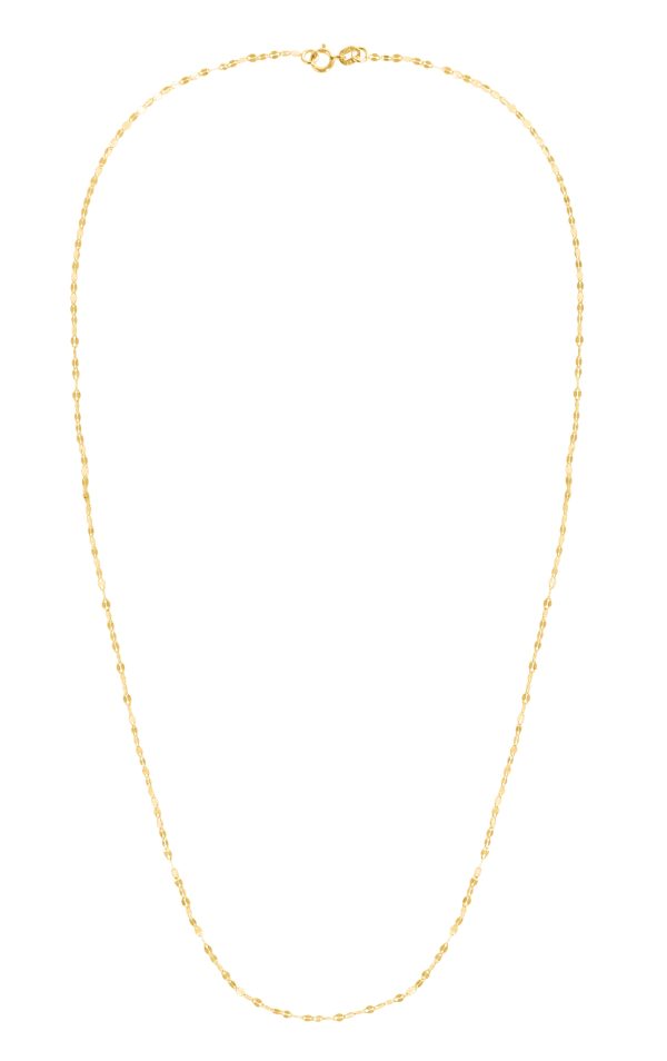 14K Gold 1.4mm Mirror Rolo Chain Fashion