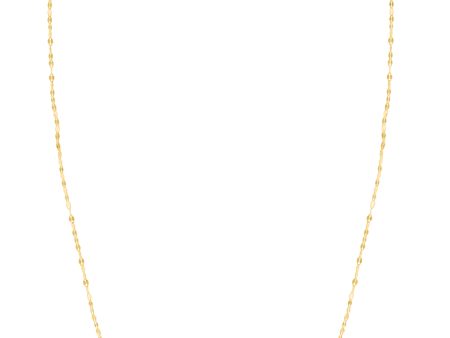 14K Gold 1.4mm Mirror Rolo Chain For Sale