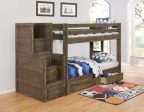 Wrangle Hill Grey Twin   Twin Bunk Bed Discount