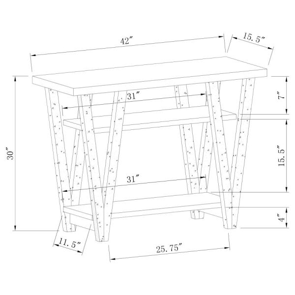 Stevens Grey Sofa Table Online now