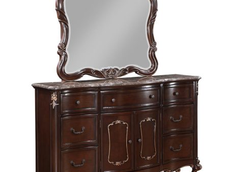 CONSTANTINE DRESSER W MARBLE TOP-CHERRY Online Hot Sale