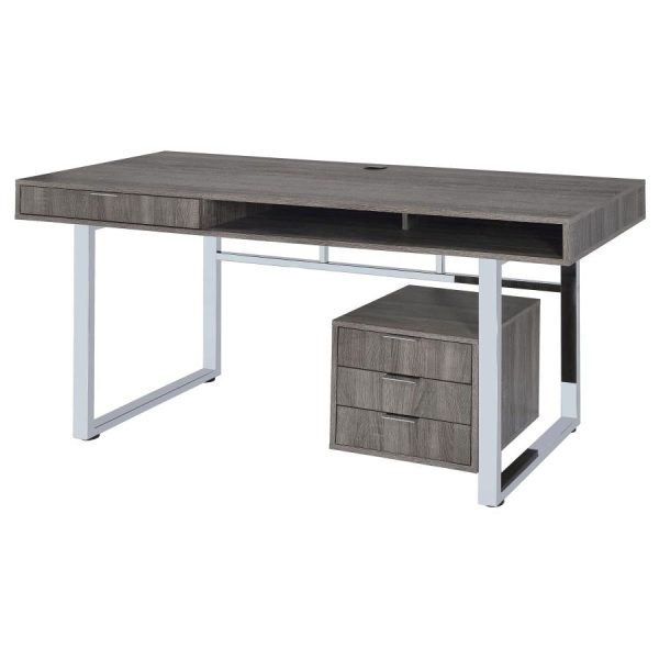 Whitman Grey Computer Desk Online Hot Sale