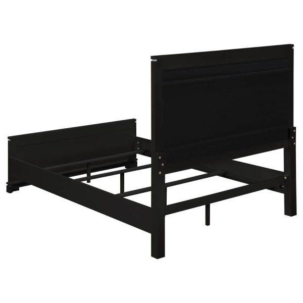 Cappola Black California King Bed 4 Pc Set For Sale