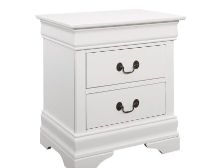 Louis Philippe White Nightstand Discount