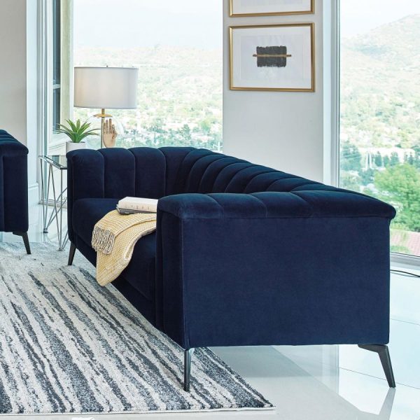 Chalet Blue Loveseat Fashion