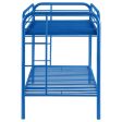 Morgan Blue Twin   Twin Bunk Bed Supply