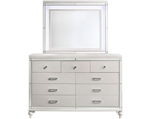 New Classic Valentino Bedroom Set-White For Discount