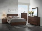 Edmonton Brown Queen Bed 4 Pc Set For Sale