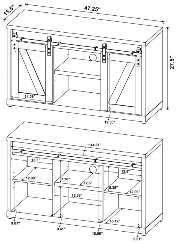 Brockton Grey 48  Tv Stand Online Sale