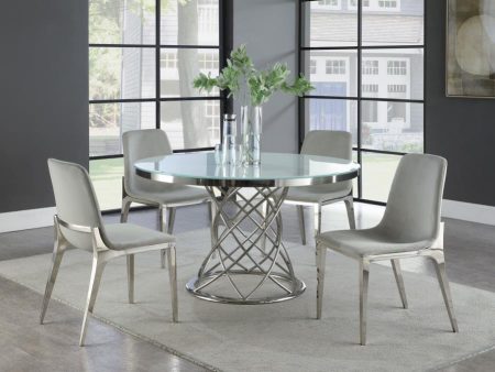 Irene Grey 5 Pc Dining Set Online Hot Sale