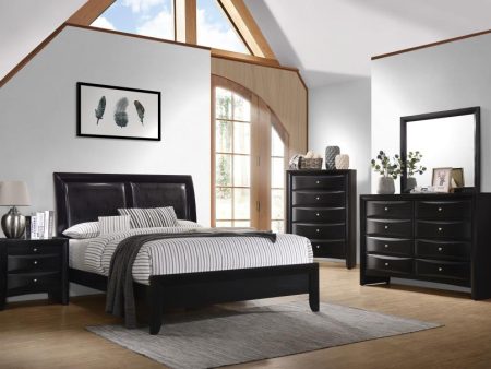 Briana Black Eastern King Bed 5 Pc Set Fashion