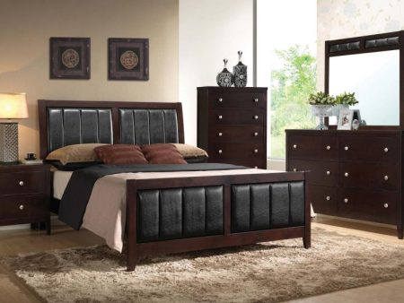 Carlton Brown California King Bed 4 Pc Set Discount