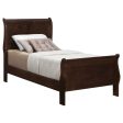 Louis Philippe Brown Twin Bed 4 Pc Set Online Hot Sale