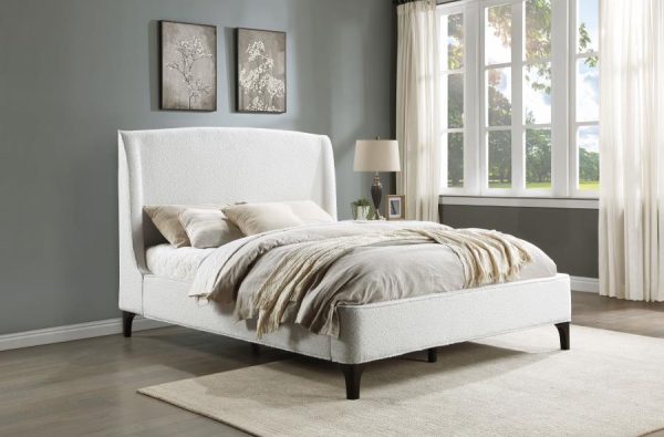 Mosby White Eastern King Bed Fashion