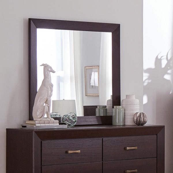 Kauffman Brown Dresser Mirror For Cheap