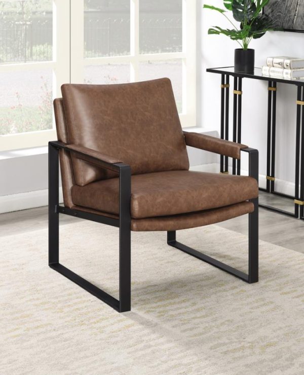 Rosalind Brown Accent Chair Discount