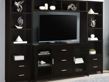 Lewes Brown 4 Pc Entertainment Center For Cheap