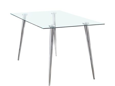 Gilman Silver Dining Table Online Hot Sale