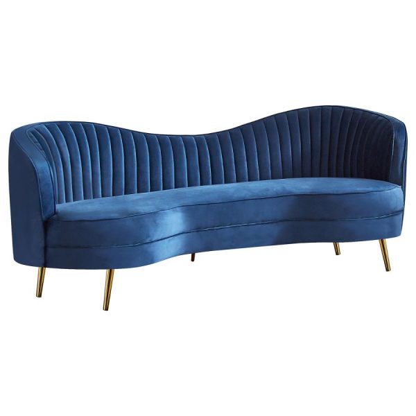 Sophia Blue 3 Pc Sofa Set Hot on Sale