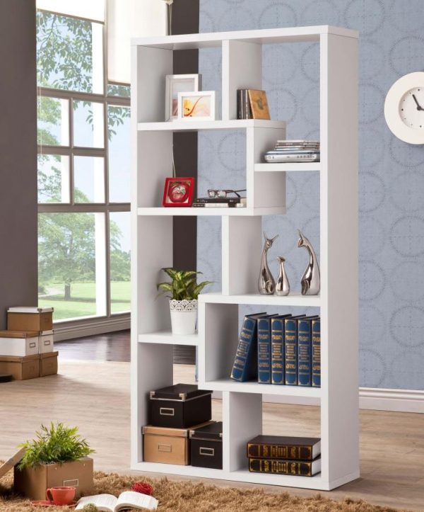 Theo White Bookcase Discount