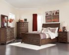 Elk Grove Brown California King Bed 4 Pc Set Discount