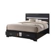 Miranda Black California King Storage Bed For Sale