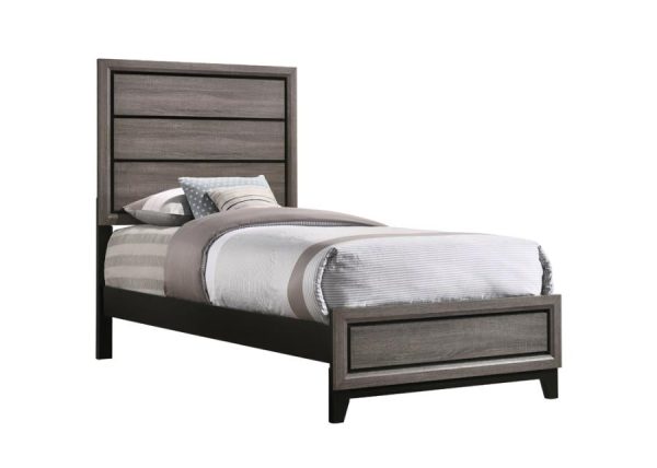 Watson Grey Twin Bed 5 Pc Set Cheap