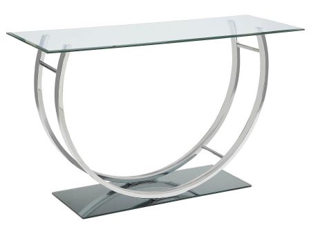 Danville Silver Sofa Table For Cheap