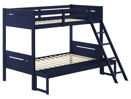 Littleton Blue Twin   Full Bunk Bed Supply