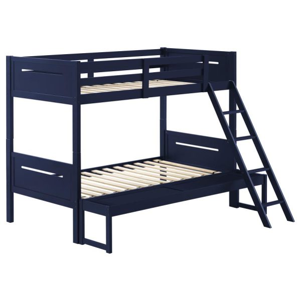 Littleton Blue Twin   Full Bunk Bed Supply