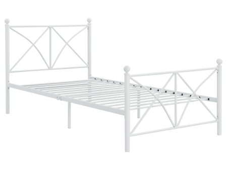 Hart White Twin Bed For Discount