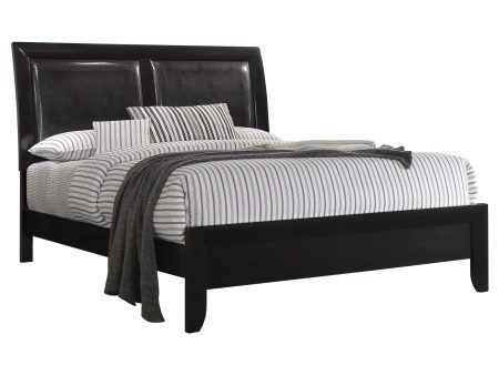 Briana Black Eastern King Bed Discount