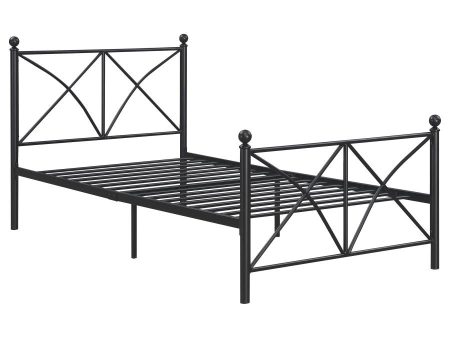 Hart Black Twin Bed Cheap