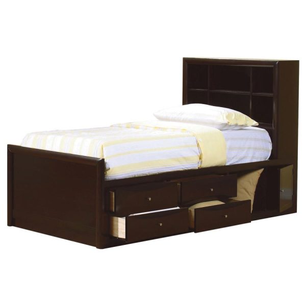 Phoenix Brown Full Storage Bed Sale