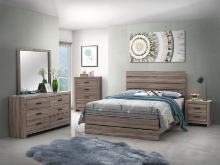 Brantford Brown Queen Bed 5 Pc Set Online Sale