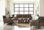 Leaton Brown 3 Pc Sofa Set Supply