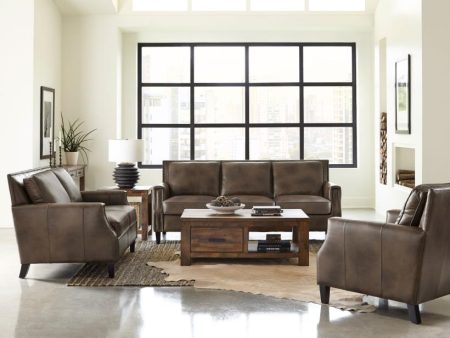 Leaton Brown 3 Pc Sofa Set Supply