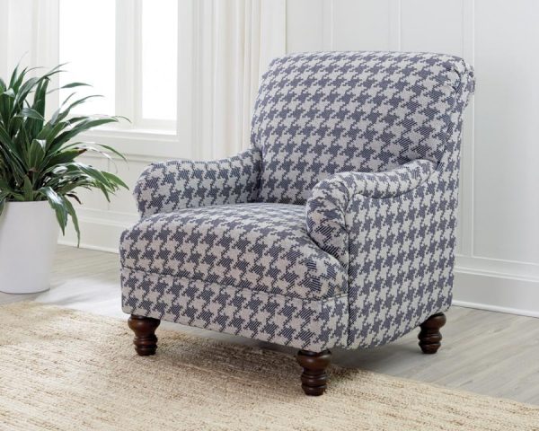 Glenn Blue Accent Chair on Sale