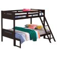 Littleton Brown Twin   Full Bunk Bed For Sale