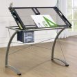 Melo Grey Drafting Desk Online Hot Sale