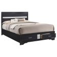 Miranda Black Eastern King Storage Bed For Cheap