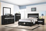 Miranda Black Full Bed 5 Pc Set Online now