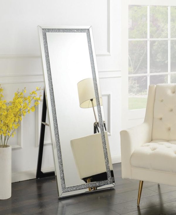 Novak Silver Standing Mirror For Sale