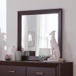 Kauffman Brown Dresser Mirror For Cheap