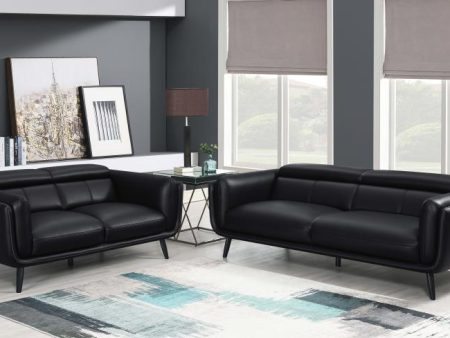 Shania Black 2 Pc Sofa Set For Discount