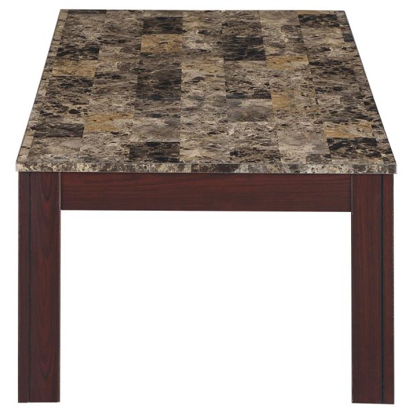 Rhodes Brown 3 Pc Coffee Table Set Sale