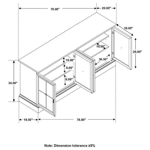 Brockway Brown Sideboard For Cheap