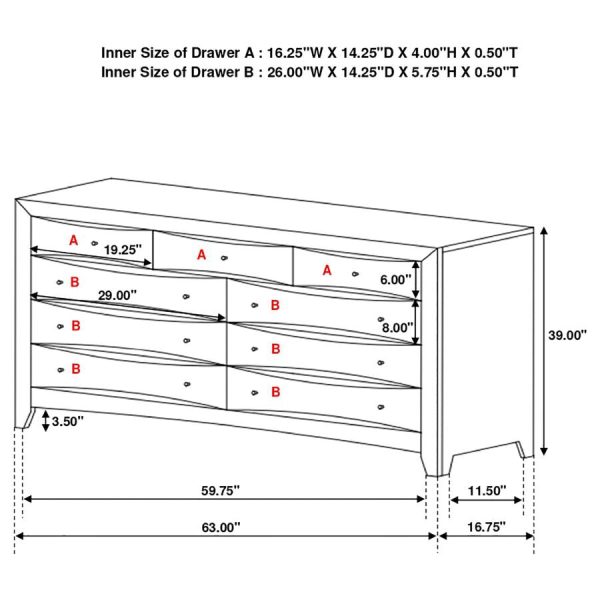 Phoenix Brown Dresser Hot on Sale