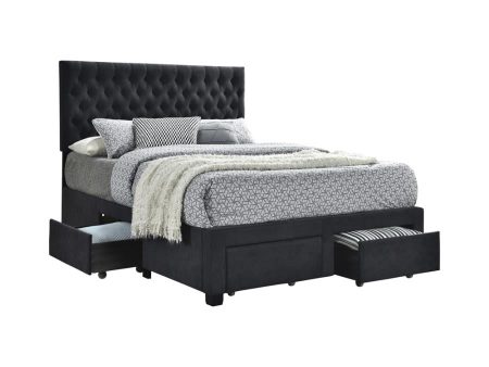 Soledad Grey Eastern King Storage Bed Supply